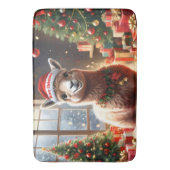 "Alpaca the Presents: A Christmas Tale" Badematte (Vorderseite Vertikal)