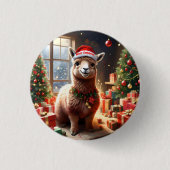 "Alpaca the Presents: A Christmas Tale" Button (Vorderseite)
