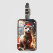 "Alpaca the Presents: A Christmas Tale" Gepäckanhänger (Vorderseite Vertikal)