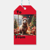 "Alpaca the Presents: A Christmas Tale" Geschenkanhänger (Vorderseite)