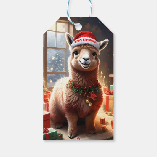 "Alpaca the Presents: A Christmas Tale" Geschenkanhänger (Rückseite)