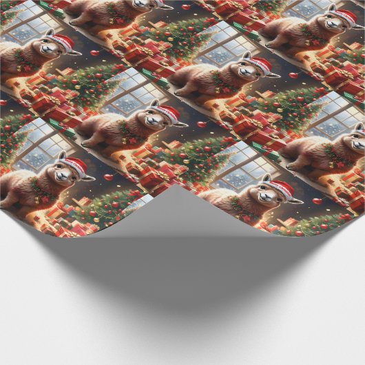 "Alpaca the Presents: A Christmas Tale" Geschenkpapier (Ecke)