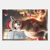 "Alpaca the Presents: A Christmas Tale" Geschenkpapier Set (Vorderseite)