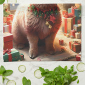 "Alpaca the Presents: A Christmas Tale" Geschirrtuch (Gefaltet)