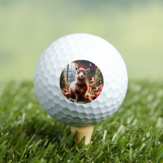 "Alpaca the Presents: A Christmas Tale" Golfball (Insitu T-Shirt)