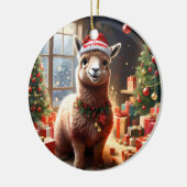 "Alpaca the Presents: A Christmas Tale" Keramik Ornament (Links)