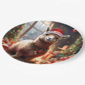"Alpaca the Presents: A Christmas Tale" Pappteller (Schrägansicht)