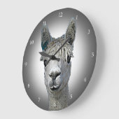 Alpaca Time Große Wanduhr (Winkel)