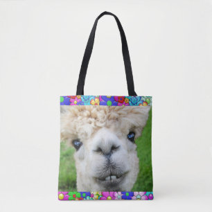 ALPACA ÜBER DIE DRUCKEN-TASCHE TASCHE
