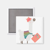 Alpaca und Suitcase Magnet (Vorderseite/Rückseite)