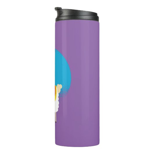 Alpaca Unicorn Thermosbecher (Nach rechts gedreht)