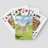 Alpaca Unicorn unter Rainbow Sky Spielkarten (Rückseite)