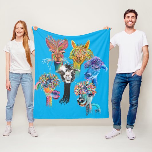 Alpaca - Vlies-Decken Fleecedecke (Beispiel)