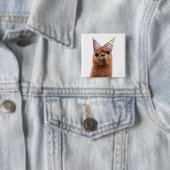 Alpaca Wear Party Hats Button (Beispiel)