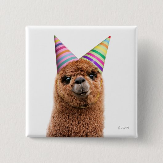 Alpaca Wear Party Hats Button (Vorderseite)