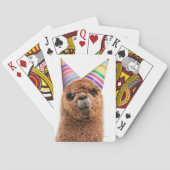 Alpaca Wear Party Hats Spielkarten (Rückseite)