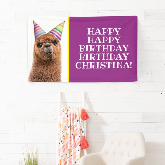 Alpaca Webereihats Party Banner (Insitu)