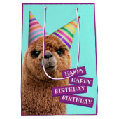 Alpaca Webereihats Party Mittlere Geschenktüte (Rückseite)