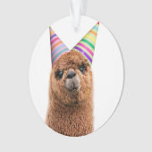 Alpaca Webereihats Party Ornament (Vorderseite)