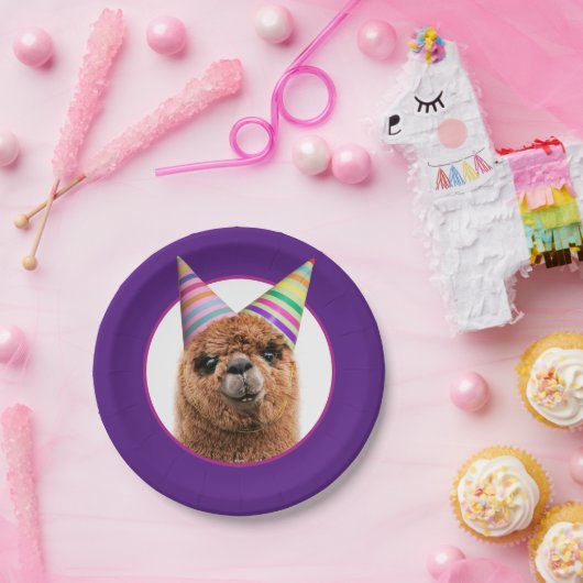 Alpaca Webereihats Party Pappteller (Party)