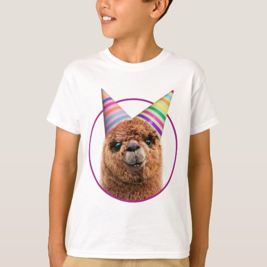 Alpaca Webereihats Party T-Shirt (Vorderseite)
