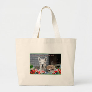 Alpaca Weihnachten Jumbo Stoffbeutel