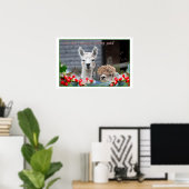 Alpaca Weihnachten Poster (Heimbüro)