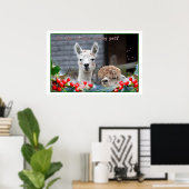 Alpaca Weihnachten Poster (Heimbüro)