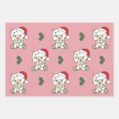 Alpaca Weihnachten Wintertiere Urlaub Alpacas Geschenkpapier Set (Vorderseite 3)