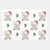 Alpaca Weihnachten Wintertiere Urlaub Alpacas Geschenkpapier Set (Vorderseite 2)