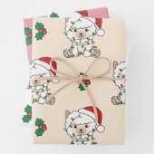 Alpaca Weihnachten Wintertiere Urlaub Alpacas Geschenkpapier Set (Beispiel)