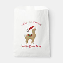 Alpaca Weihnachtsfeiertag Leckerei Gefallen Tasche