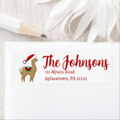 Alpaca Weihnachtsfeiertagsadressen Labels (Insitu)