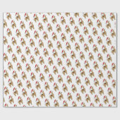 Alpaca Weihnachtsgeschenk Wrapping Paper Geschenkpapier (Flach)