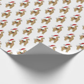 Alpaca Weihnachtsgeschenk Wrapping Paper Geschenkpapier (Ecke)