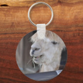 Alpaca, weiß schlüsselanhänger (Vorderseite)