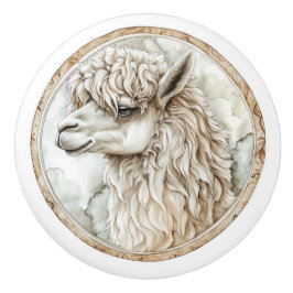 Alpaca Wild Tame und Zeitlose Sammlung Keramikknauf