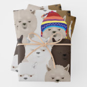 Alpaca Wrapping Paper Sheets Geschenkpapier Set (Beispiel)