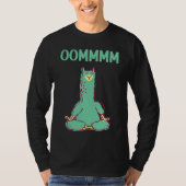 Alpaca Yoga Animals Workout Calm Zen T-Shirt (Vorderseite)