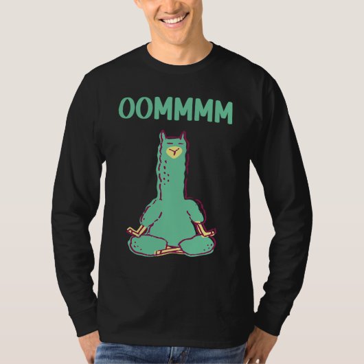 Alpaca Yoga  Animals Workout Calm Zen T-Shirt (Vorderseite)