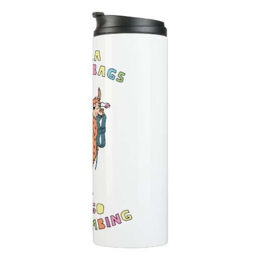 Alpaca Your Bags Lass Go Rock Klettergarten Thermosbecher (Nach rechts gedreht)