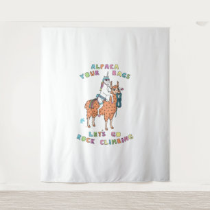 Alpaca Your Bags Lass Go Rock Klettergarten Wandteppich