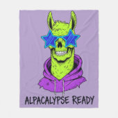 Alpacalypse Ready Fleecedecke (Vorderseite)