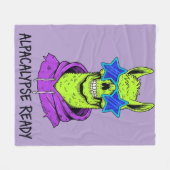 Alpacalypse Ready Fleecedecke (Vorderseite (Horizontal))