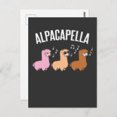 Alpacapella Acapella Alpaca Lago Maggiore Postkarte (Vorne/Hinten)