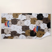 Alpacas Beach Handtuch (Vorderseite)