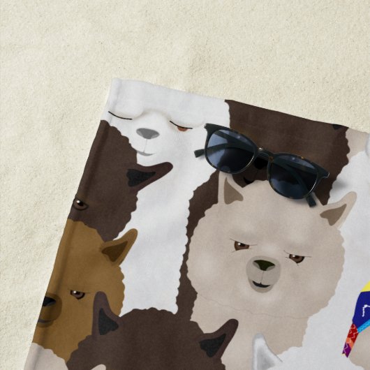 Alpacas Beach Handtuch (Beispiel)