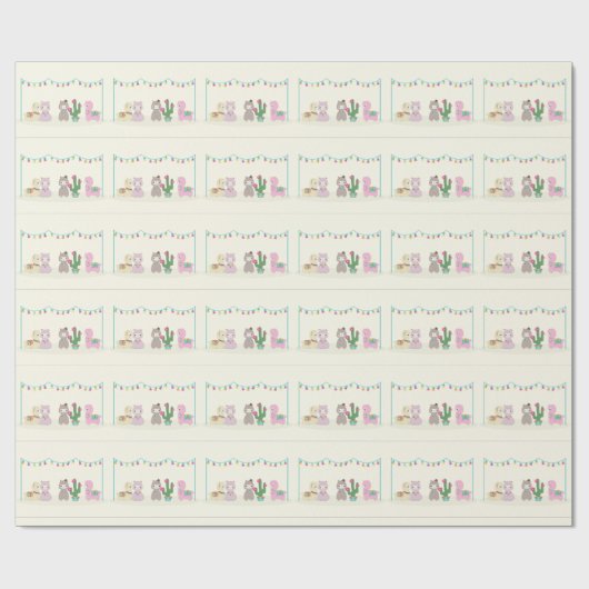 Alpacas Geschenkpapier (Flach)