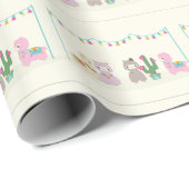 Alpacas Geschenkpapier (Rolleneckpunkt)