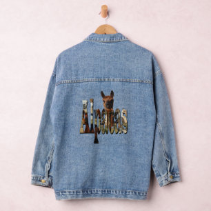 Alpacas ist das Wort, Ladys Denim Jacket Jeansjacke